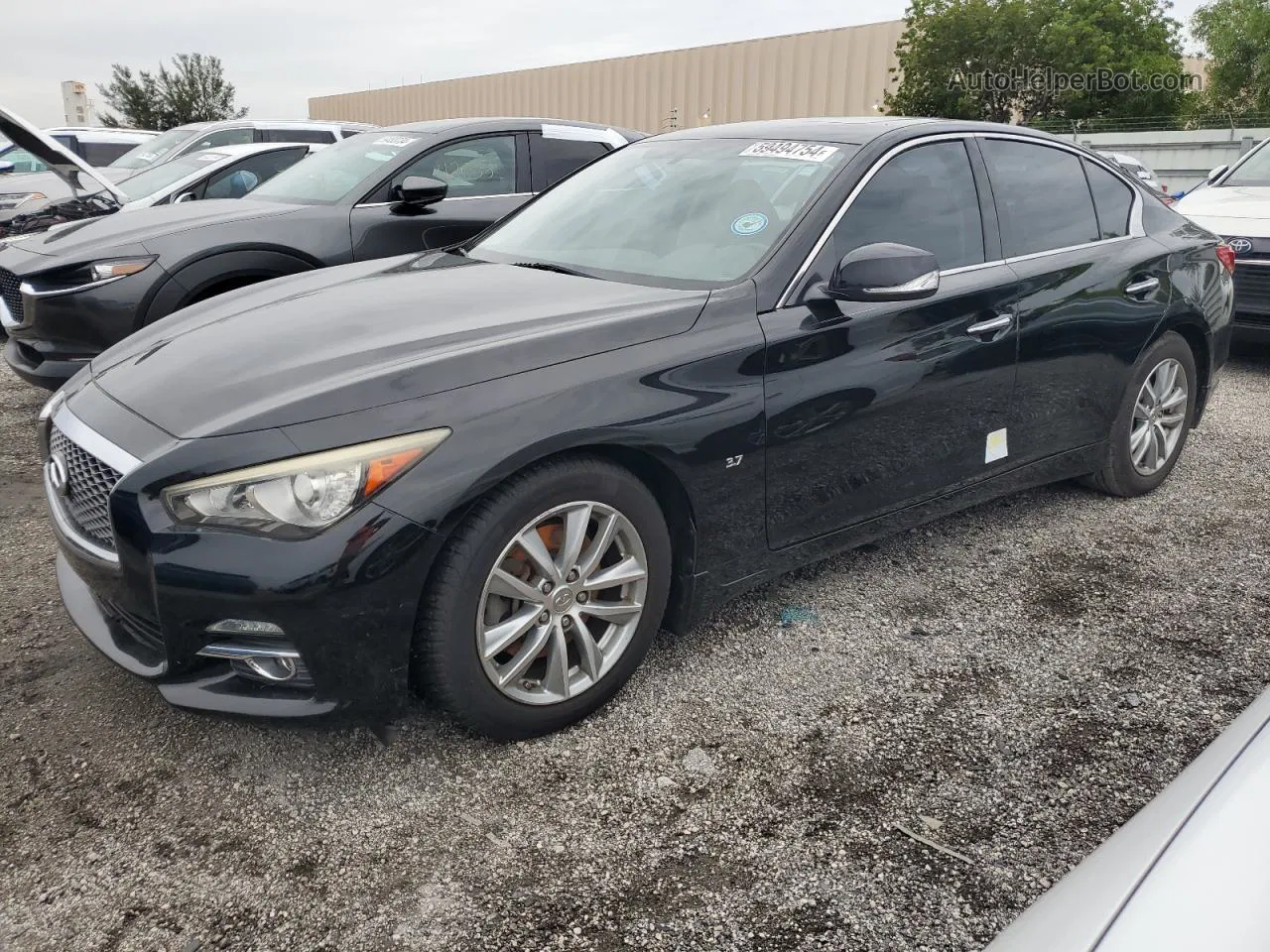 2015 Infiniti Q50 Base Black vin: JN1BV7APXFM340386