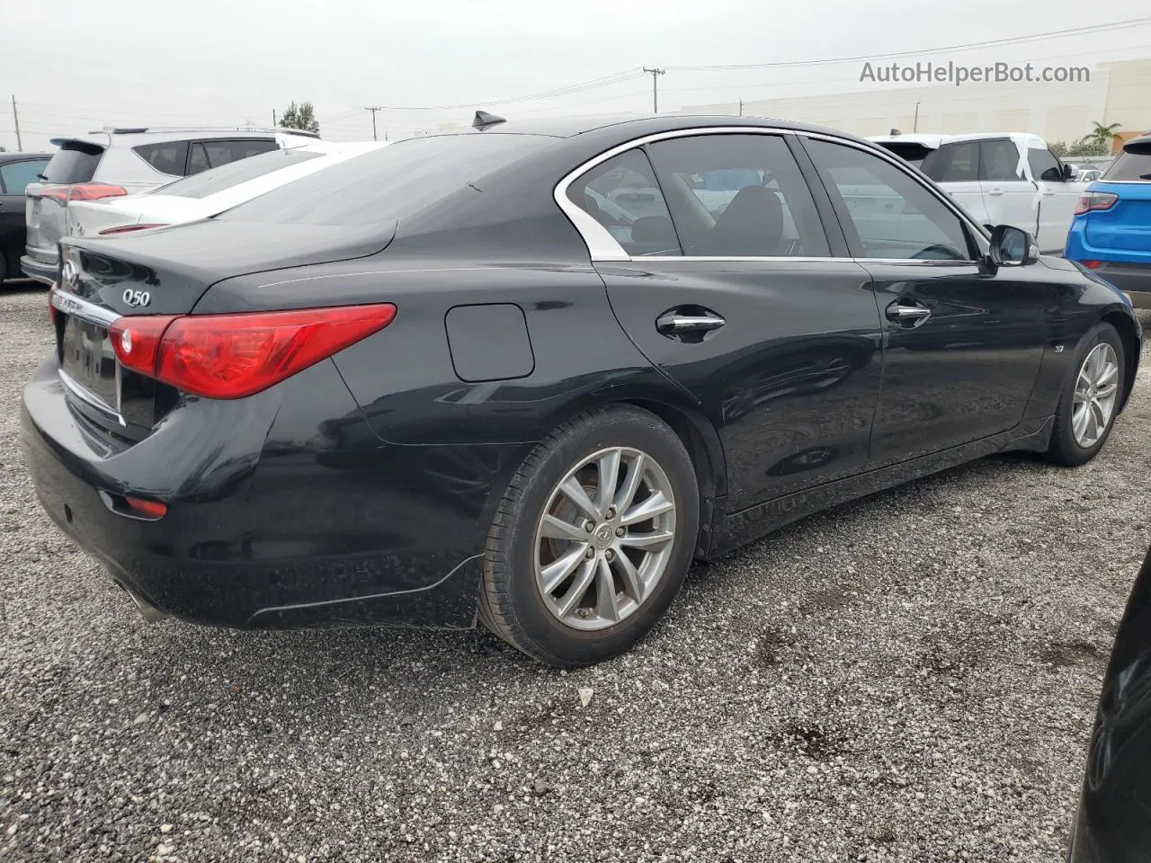 2015 Infiniti Q50 Base Black vin: JN1BV7APXFM340386