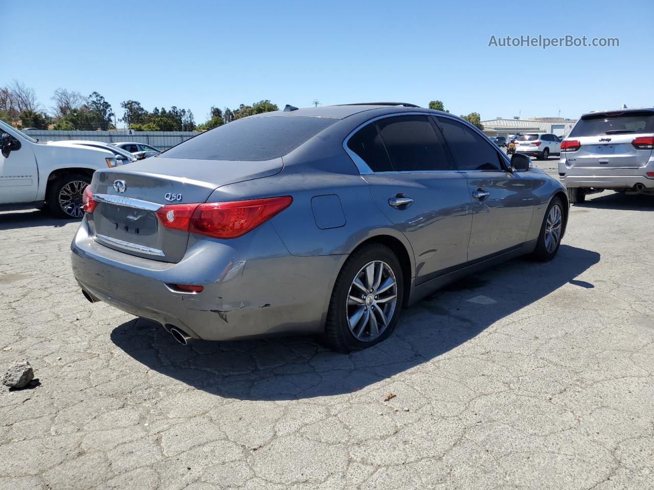 2015 Infiniti Q50 Base Gray vin: JN1BV7APXFM343269