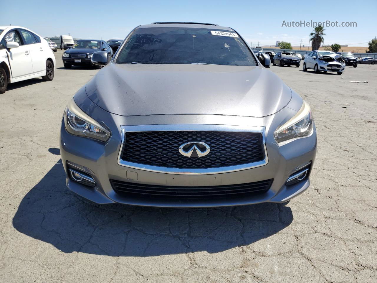 2015 Infiniti Q50 Base Gray vin: JN1BV7APXFM343269