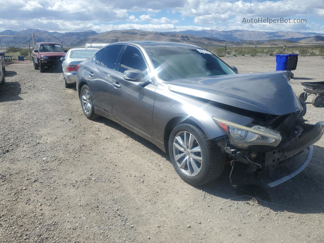 2015 Infiniti Q50 Base Gray vin: JN1BV7APXFM344129