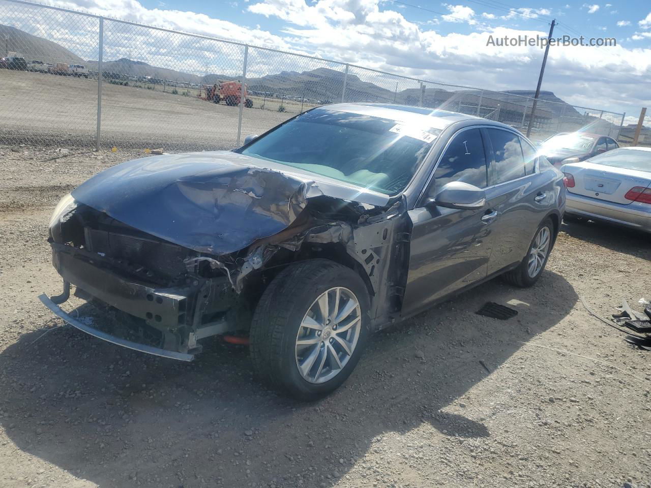 2015 Infiniti Q50 Base Gray vin: JN1BV7APXFM344129