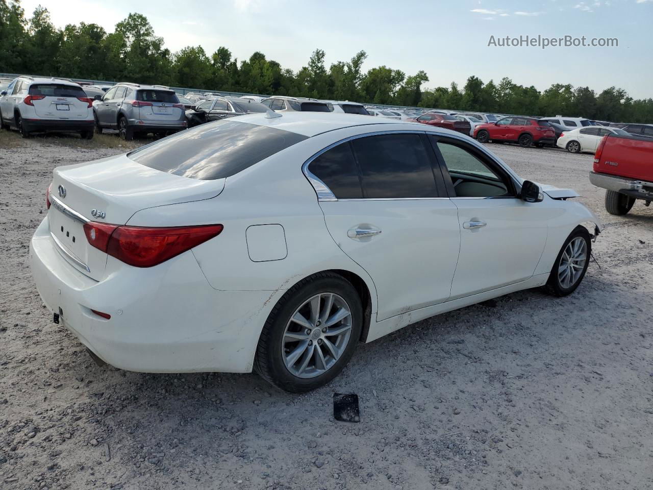 2015 Infiniti Q50 Base White vin: JN1BV7APXFM344423