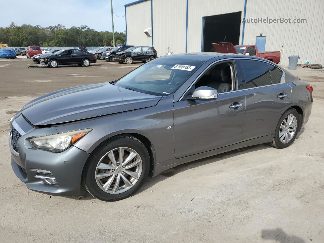 2015 Infiniti Q50 Base Gray vin: JN1BV7APXFM345135