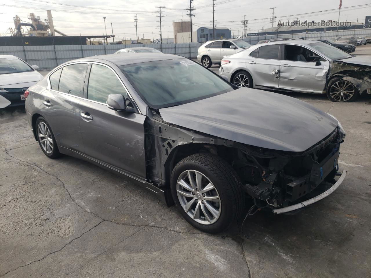 2015 Infiniti Q50 Base Gray vin: JN1BV7APXFM347774