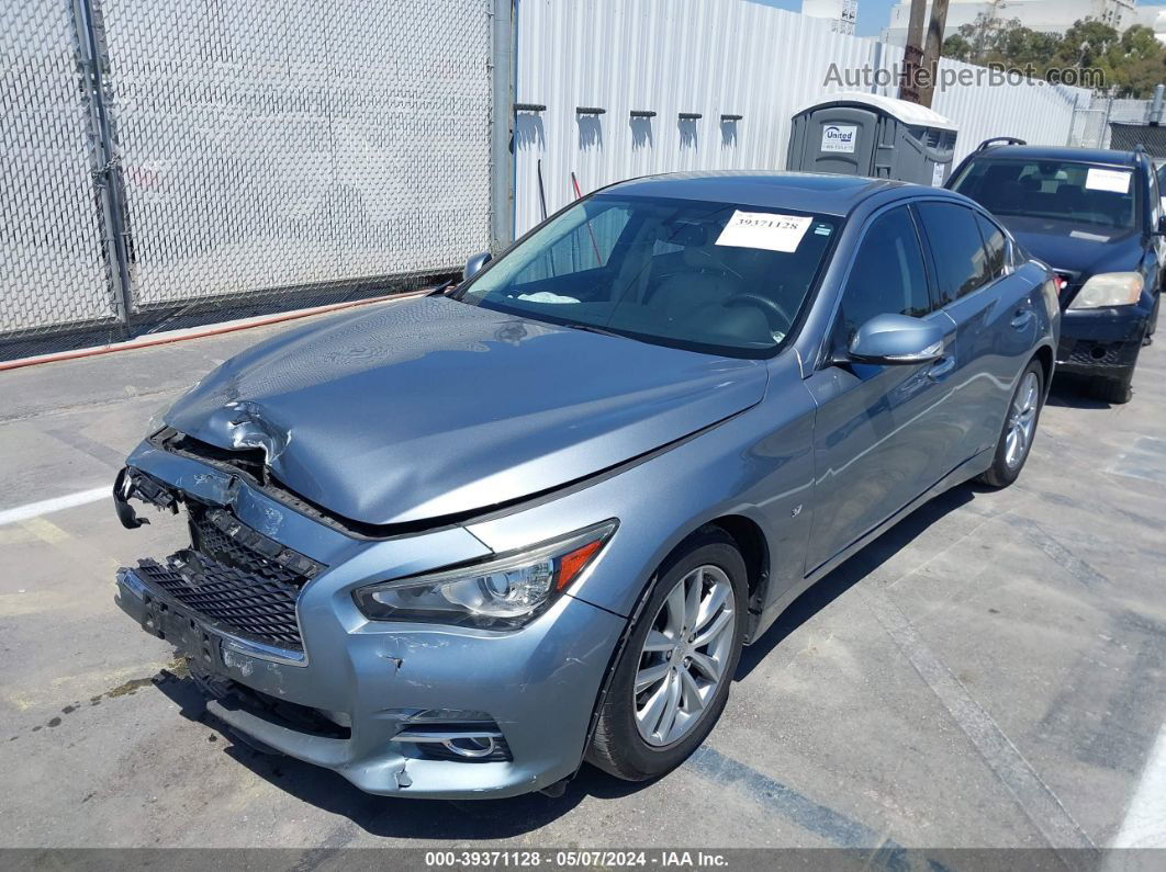 2015 Infiniti Q50 Premium Blue vin: JN1BV7APXFM357804