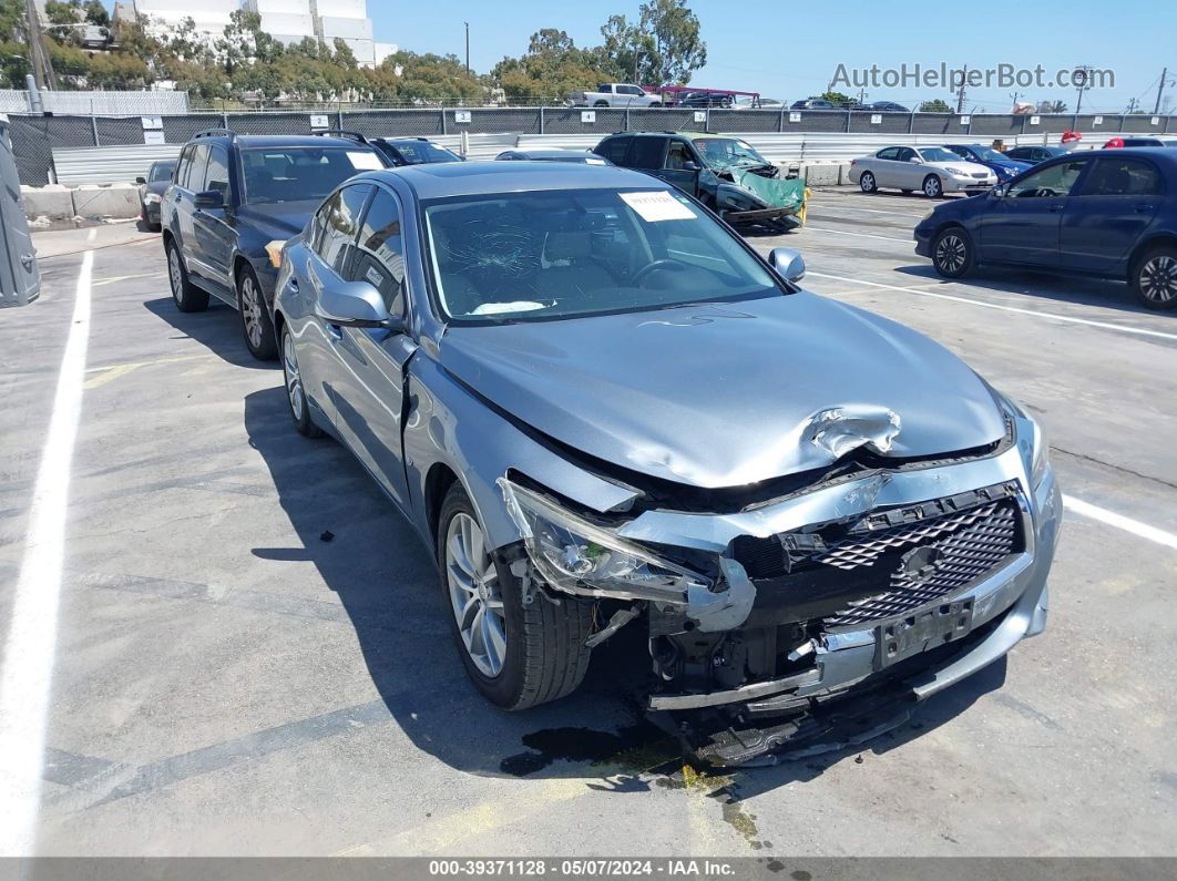 2015 Infiniti Q50 Premium Blue vin: JN1BV7APXFM357804