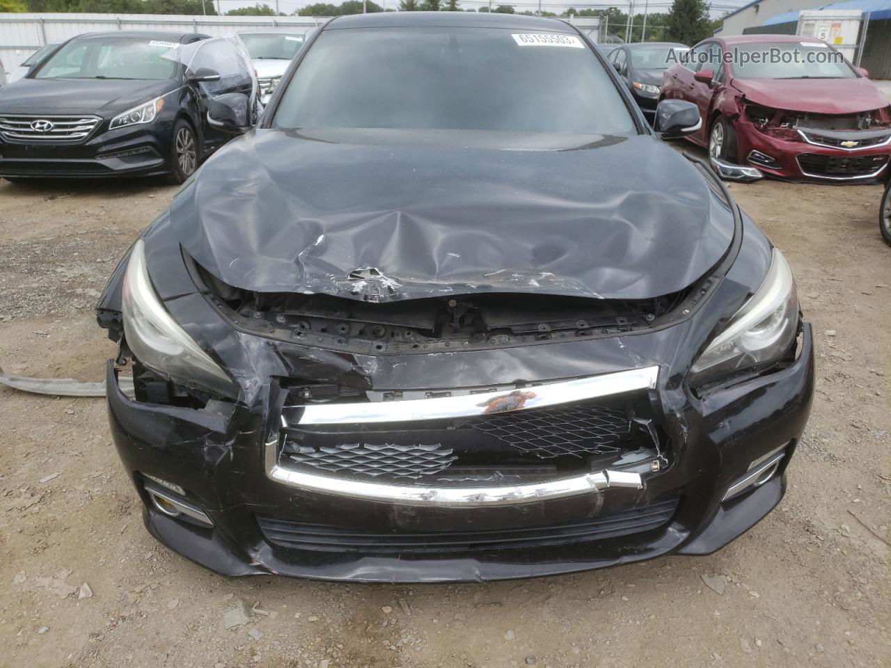 2014 Infiniti Q50 Base Черный vin: JN1BV7AR0EM683949