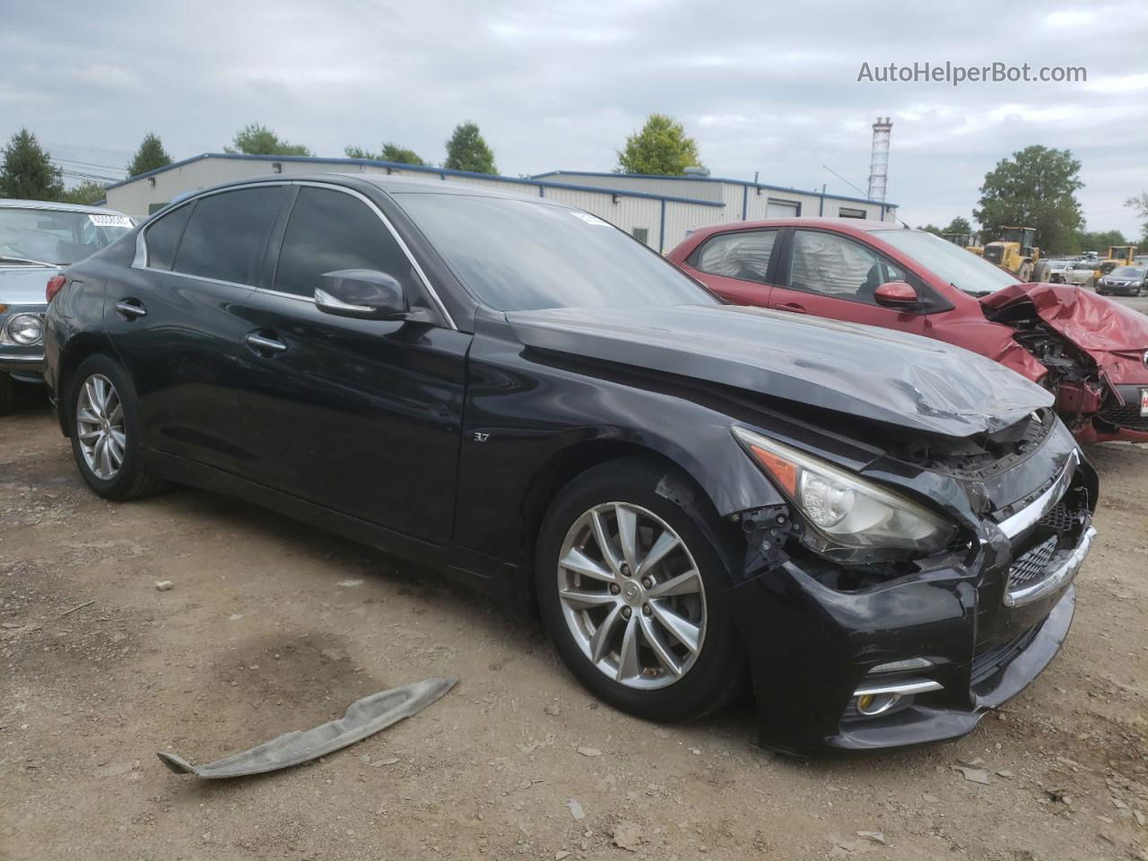 2014 Infiniti Q50 Base Черный vin: JN1BV7AR0EM683949