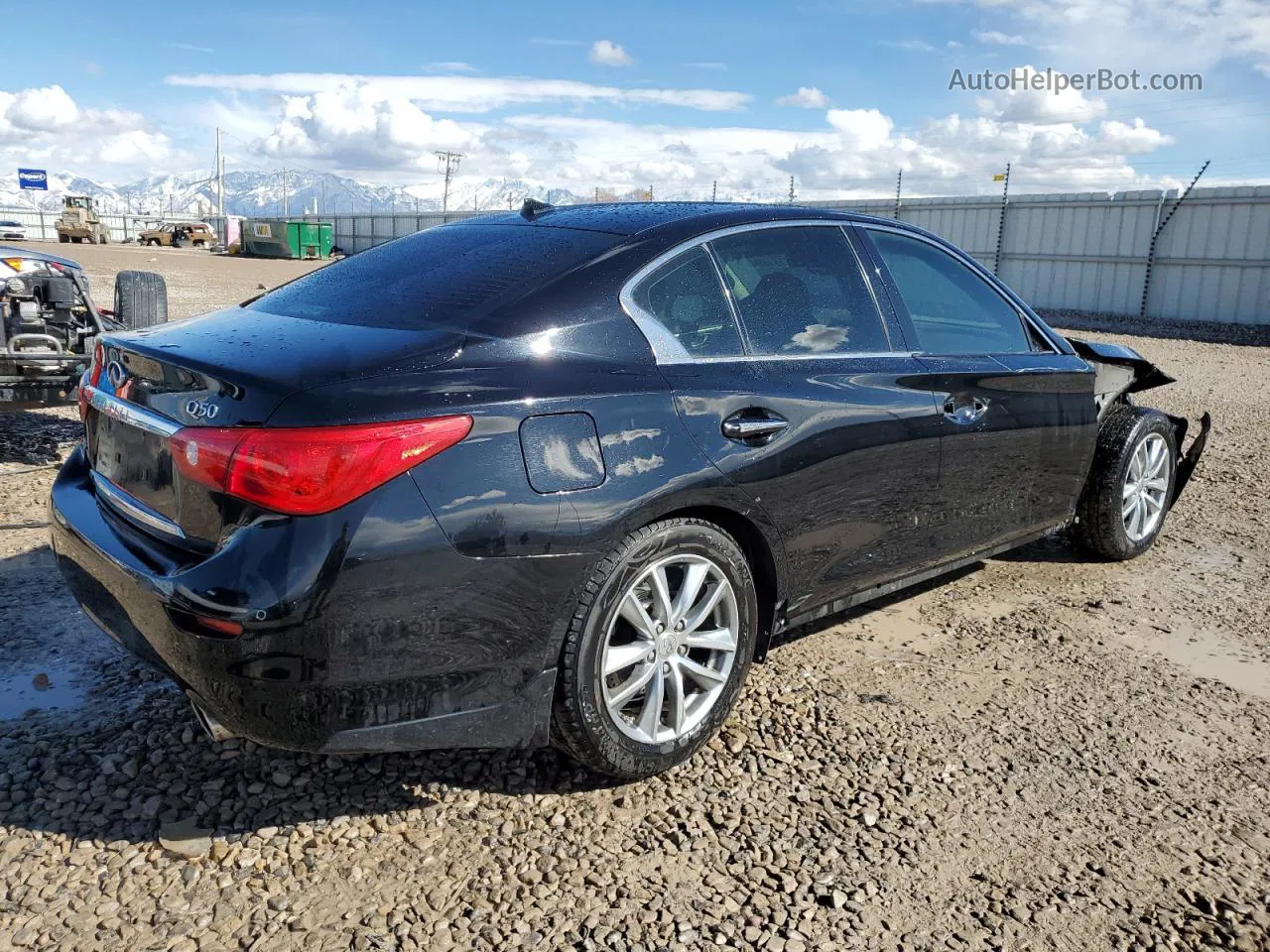 2014 Infiniti Q50 Base Black vin: JN1BV7AR0EM685782