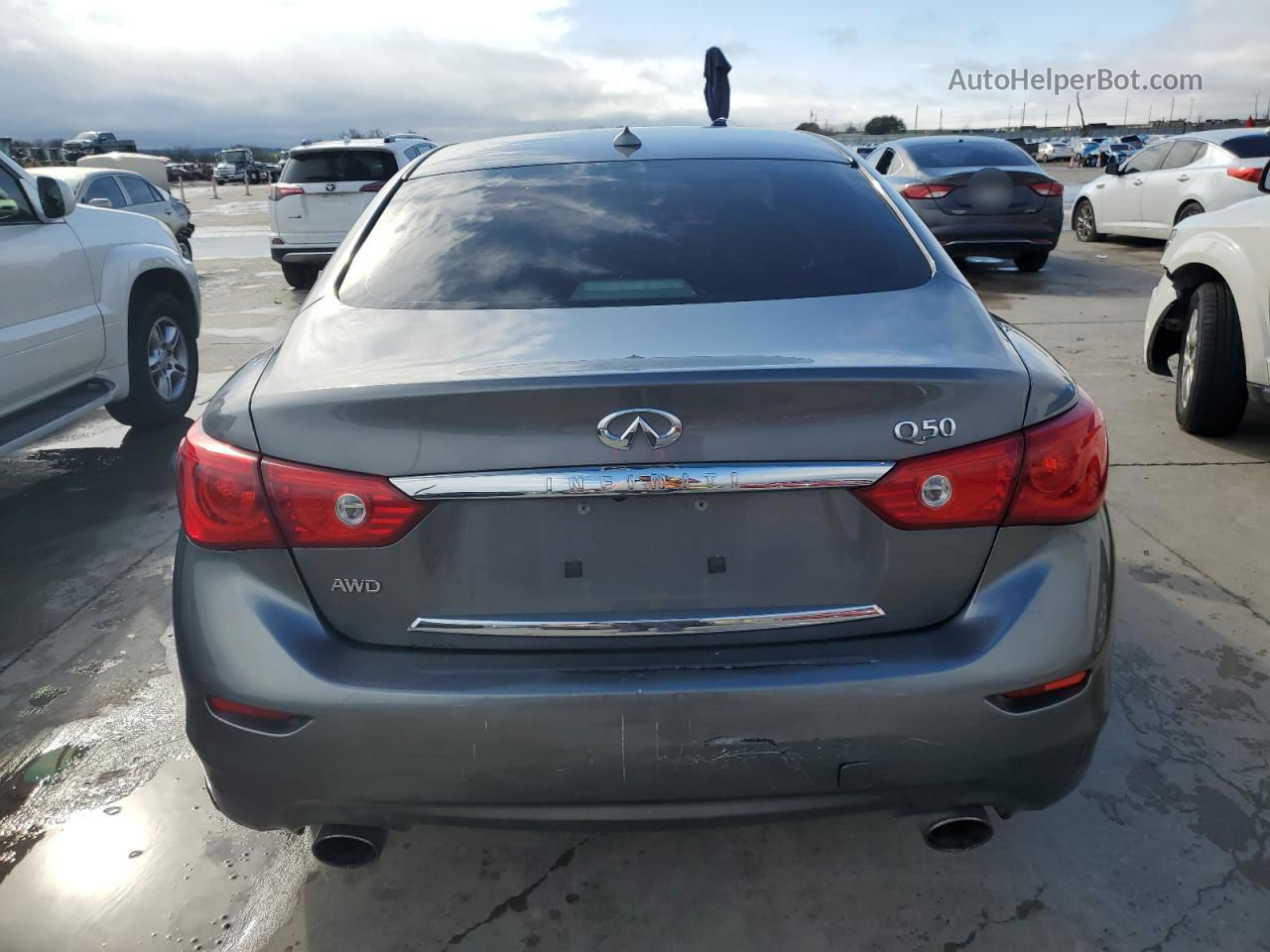 2014 Infiniti Q50 Base Серый vin: JN1BV7AR0EM691887