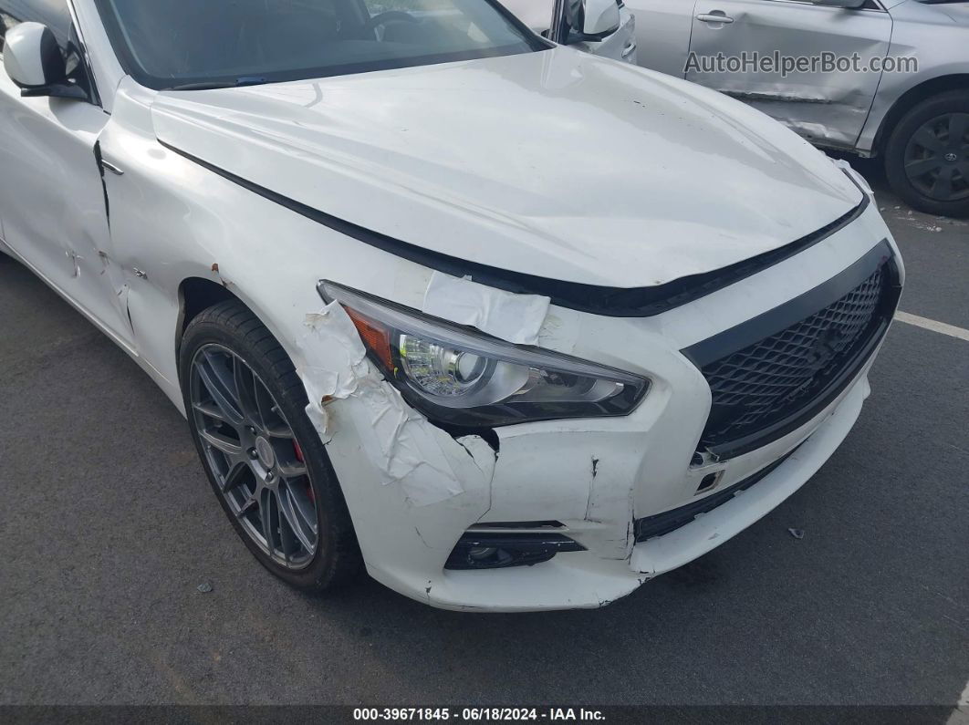 2014 Infiniti Q50   White vin: JN1BV7AR0EM692599