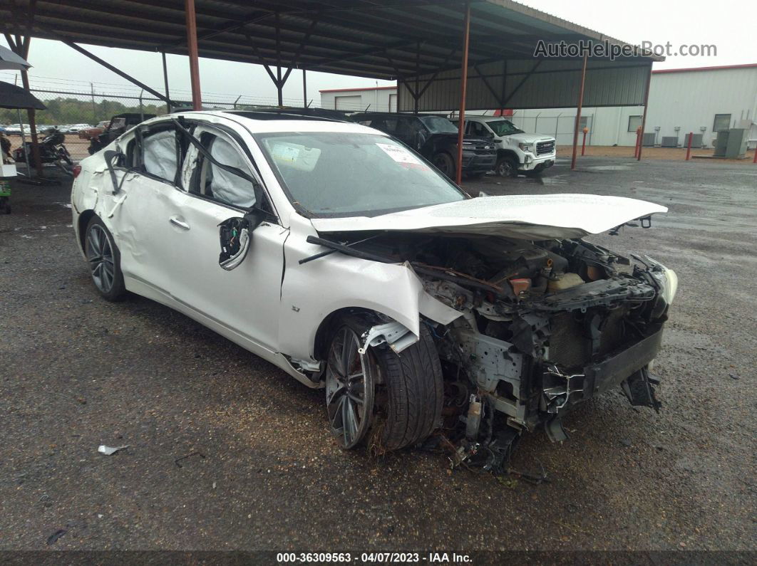 2014 Infiniti Q50 Sport Белый vin: JN1BV7AR0EM698466