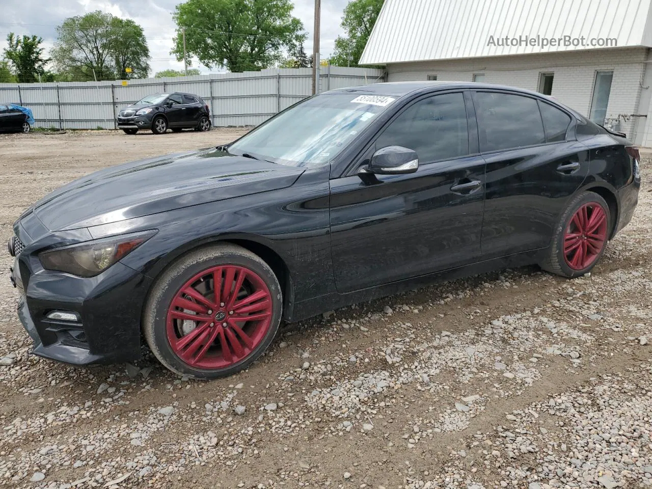 2014 Infiniti Q50 Base Black vin: JN1BV7AR0EM702094