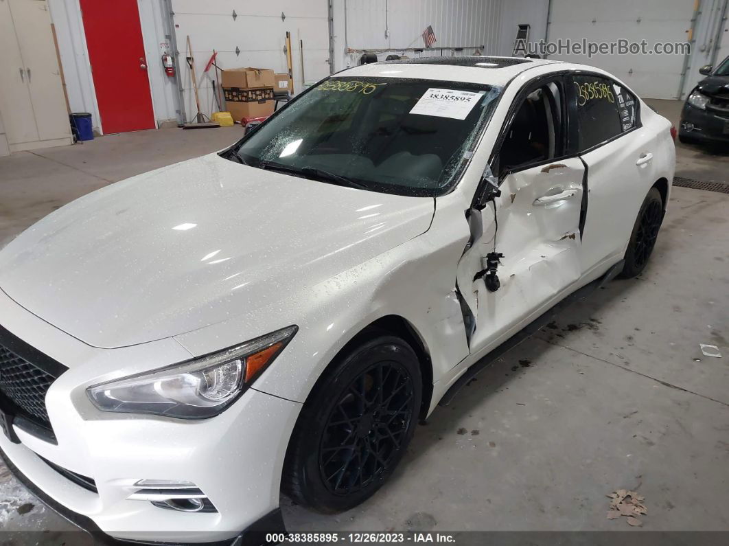 2014 Infiniti Q50 Premium Белый vin: JN1BV7AR0EM704010