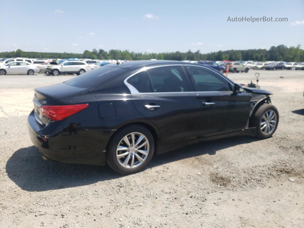 2014 Infiniti Q50 Base Black vin: JN1BV7AR0EM706341