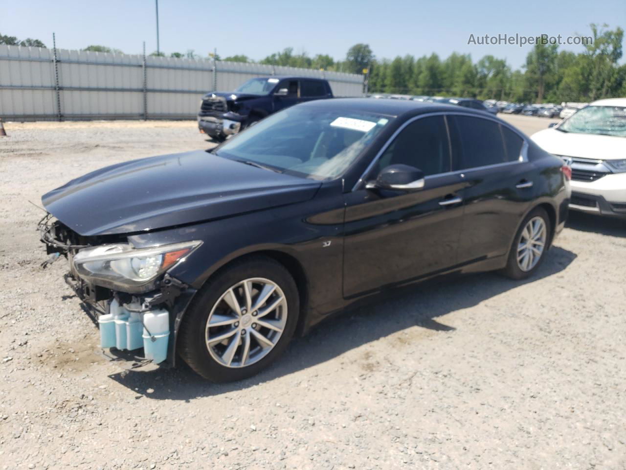 2014 Infiniti Q50 Base Black vin: JN1BV7AR0EM706341