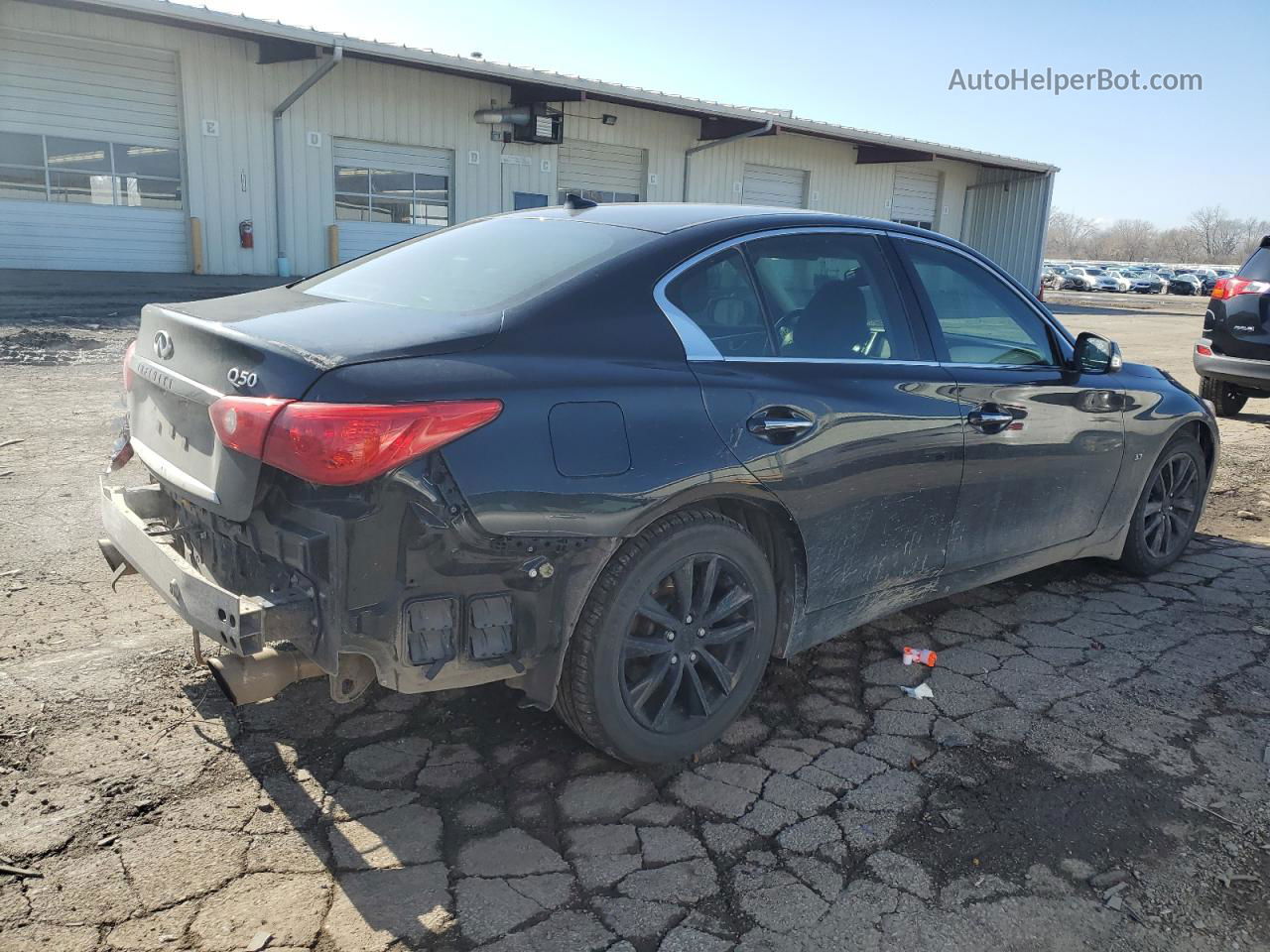 2015 Infiniti Q50 Base Black vin: JN1BV7AR0FM392711