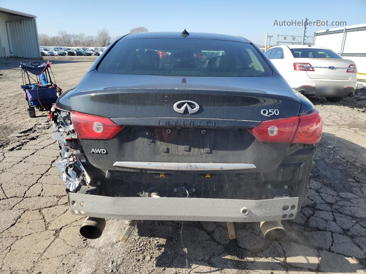 2015 Infiniti Q50 Base Черный vin: JN1BV7AR0FM392711