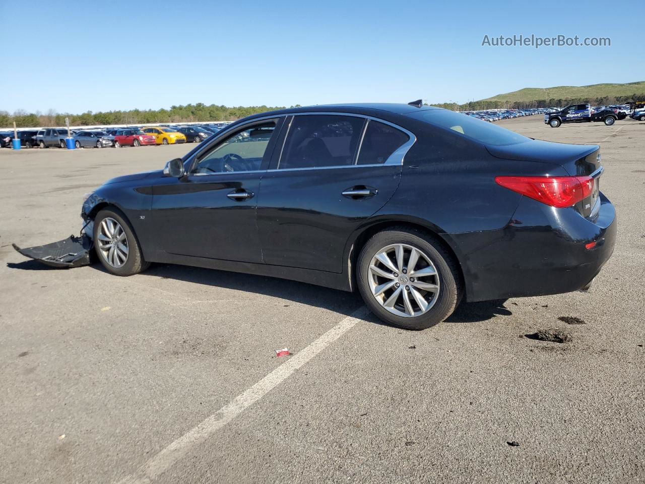 2015 Infiniti Q50 Base Черный vin: JN1BV7AR0FM395902