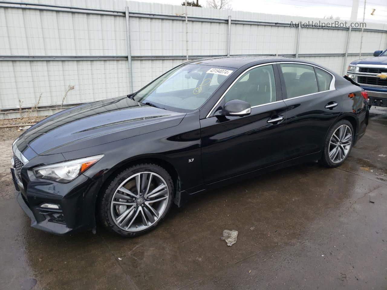 2015 Infiniti Q50 Base Black vin: JN1BV7AR0FM410544