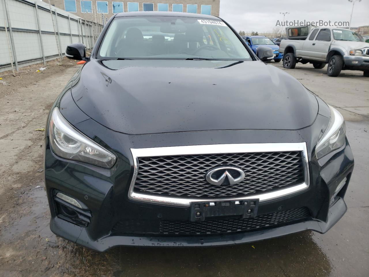 2015 Infiniti Q50 Base Black vin: JN1BV7AR0FM410544