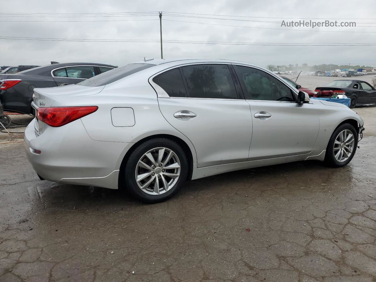 2015 Infiniti Q50 Base Silver vin: JN1BV7AR0FM414822