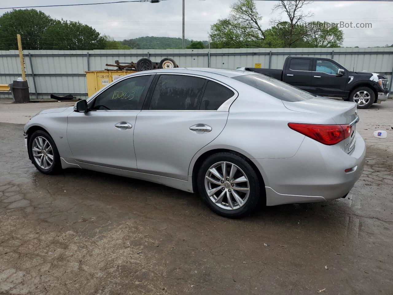 2015 Infiniti Q50 Base Silver vin: JN1BV7AR0FM414822