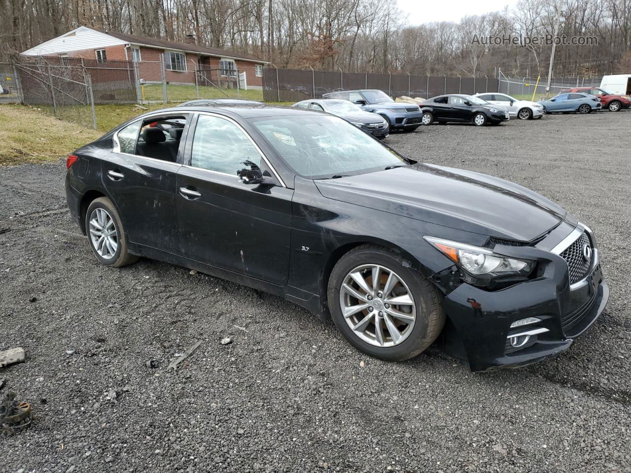 2015 Infiniti Q50 Base Maroon vin: JN1BV7AR0FM422998