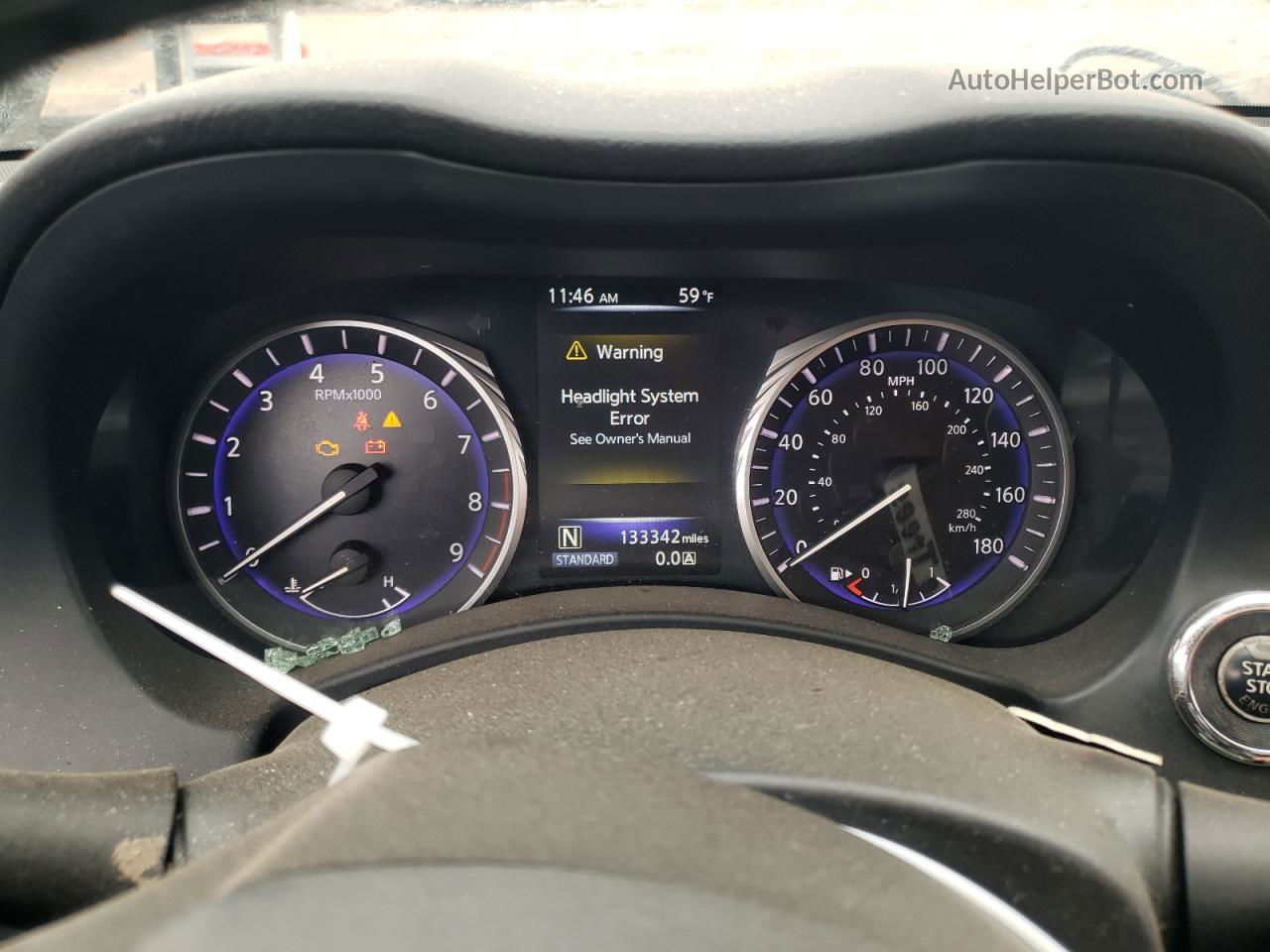 2014 Infiniti Q50 Base Серый vin: JN1BV7AR1EM685824