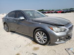 2014 Infiniti Q50 Base Gray vin: JN1BV7AR1EM688156