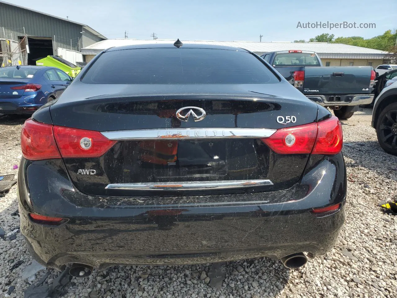 2014 Infiniti Q50 Base Black vin: JN1BV7AR1EM695608