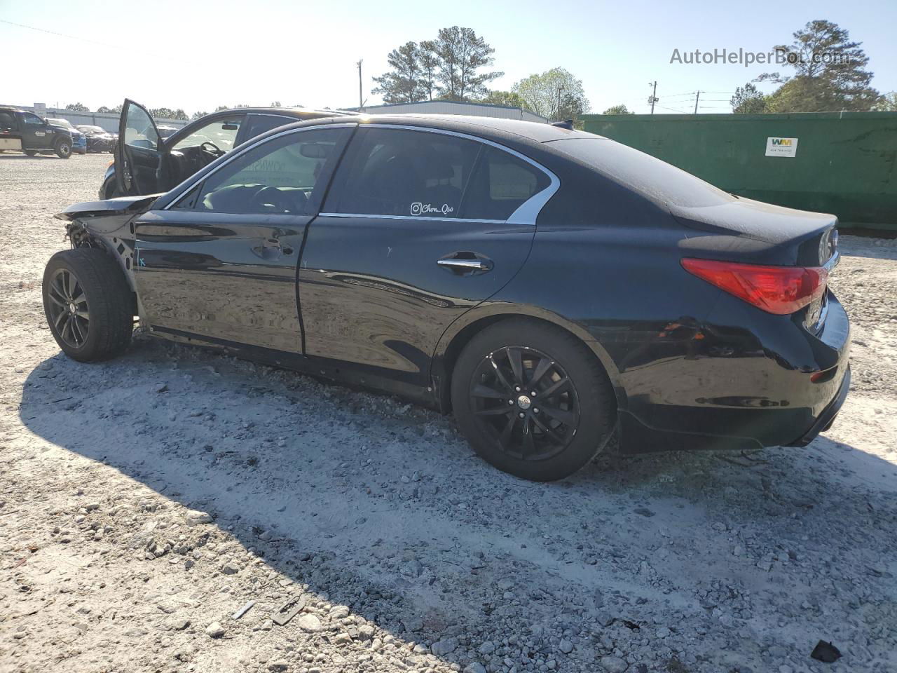 2014 Infiniti Q50 Base Black vin: JN1BV7AR1EM696757