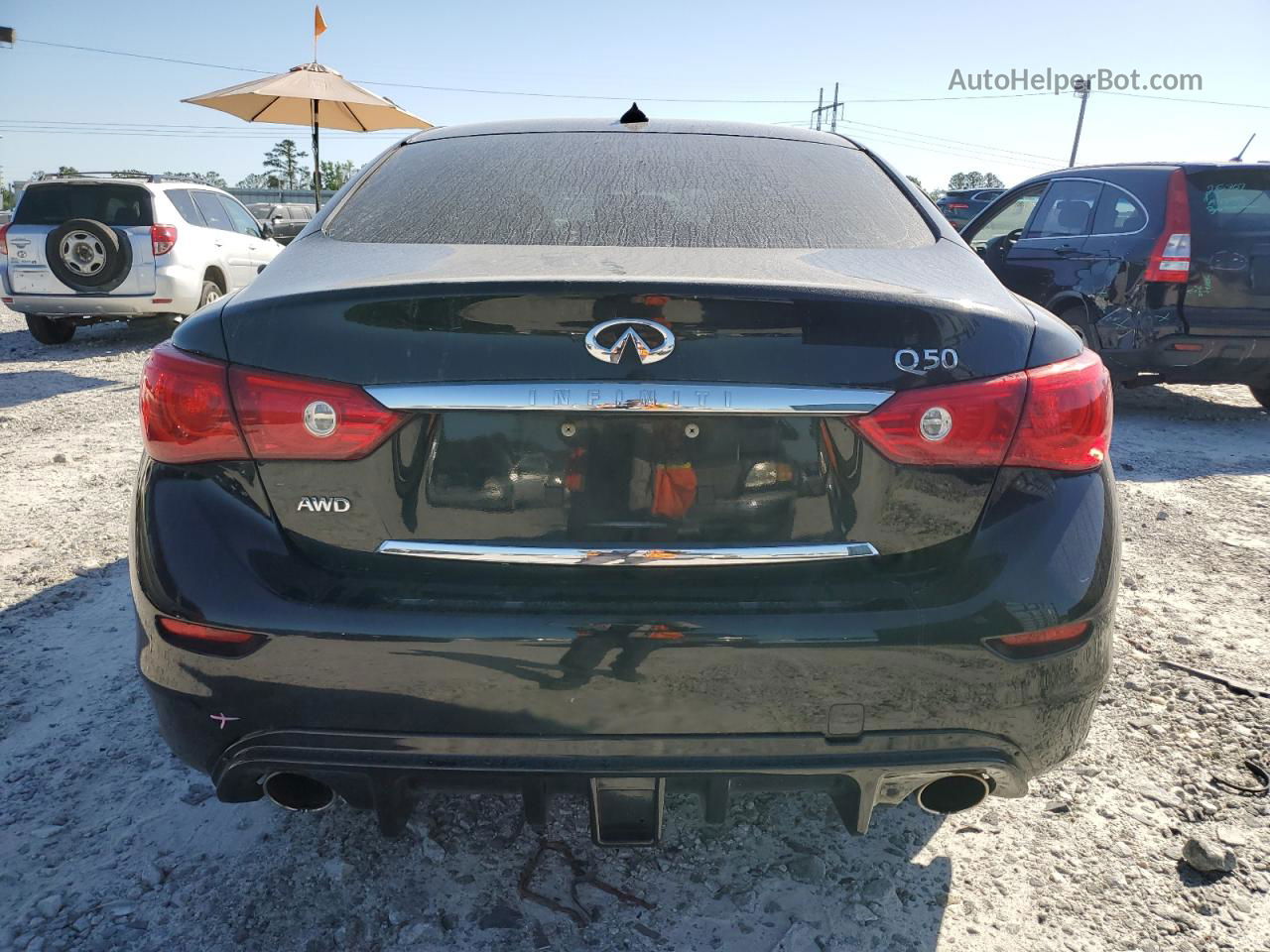 2014 Infiniti Q50 Base Black vin: JN1BV7AR1EM696757