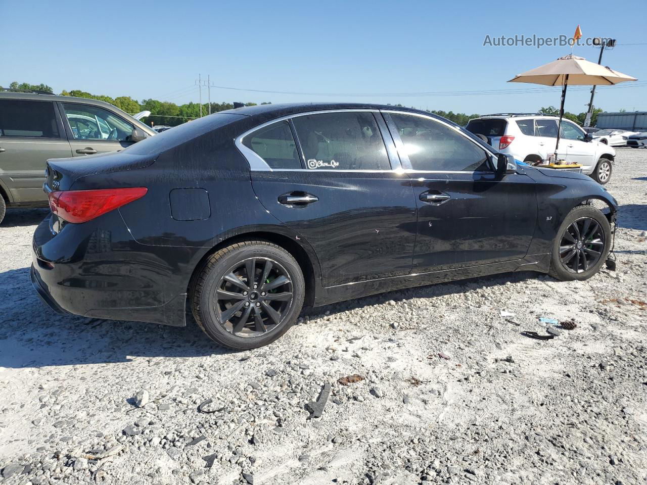 2014 Infiniti Q50 Base Black vin: JN1BV7AR1EM696757