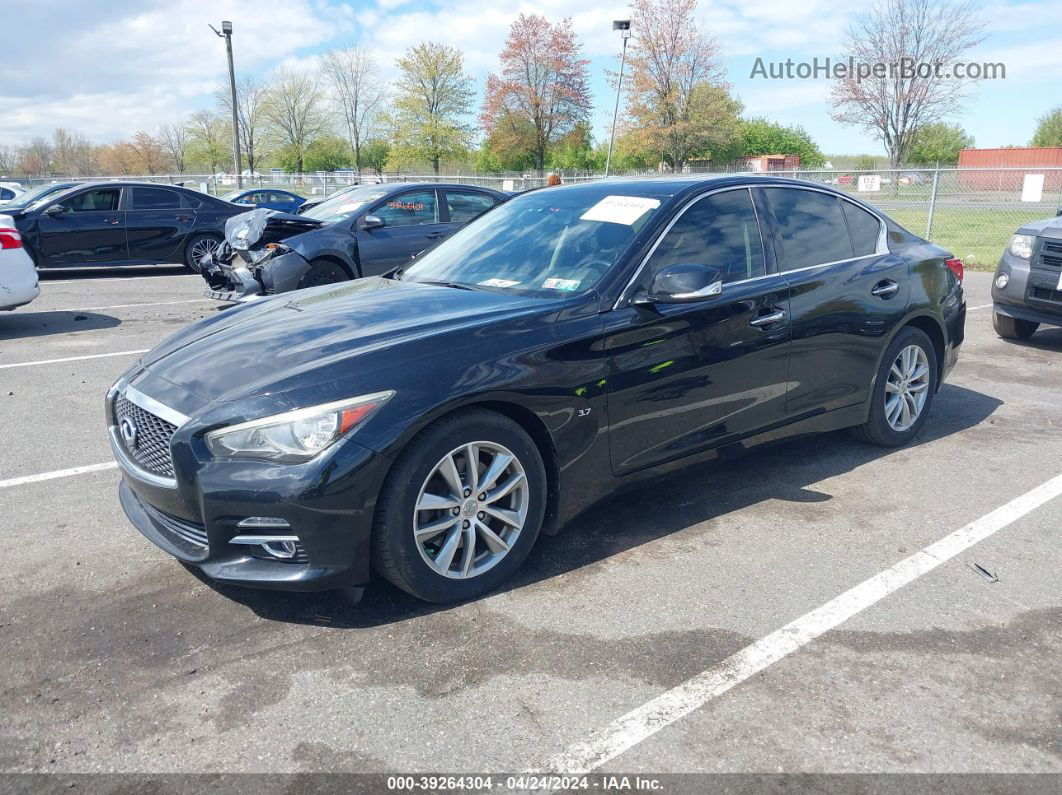 2014 Infiniti Q50   Черный vin: JN1BV7AR1EM699397