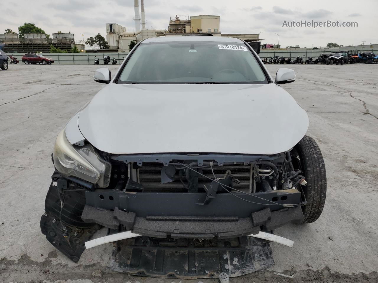 2014 Infiniti Q50 Base Silver vin: JN1BV7AR1EM699528