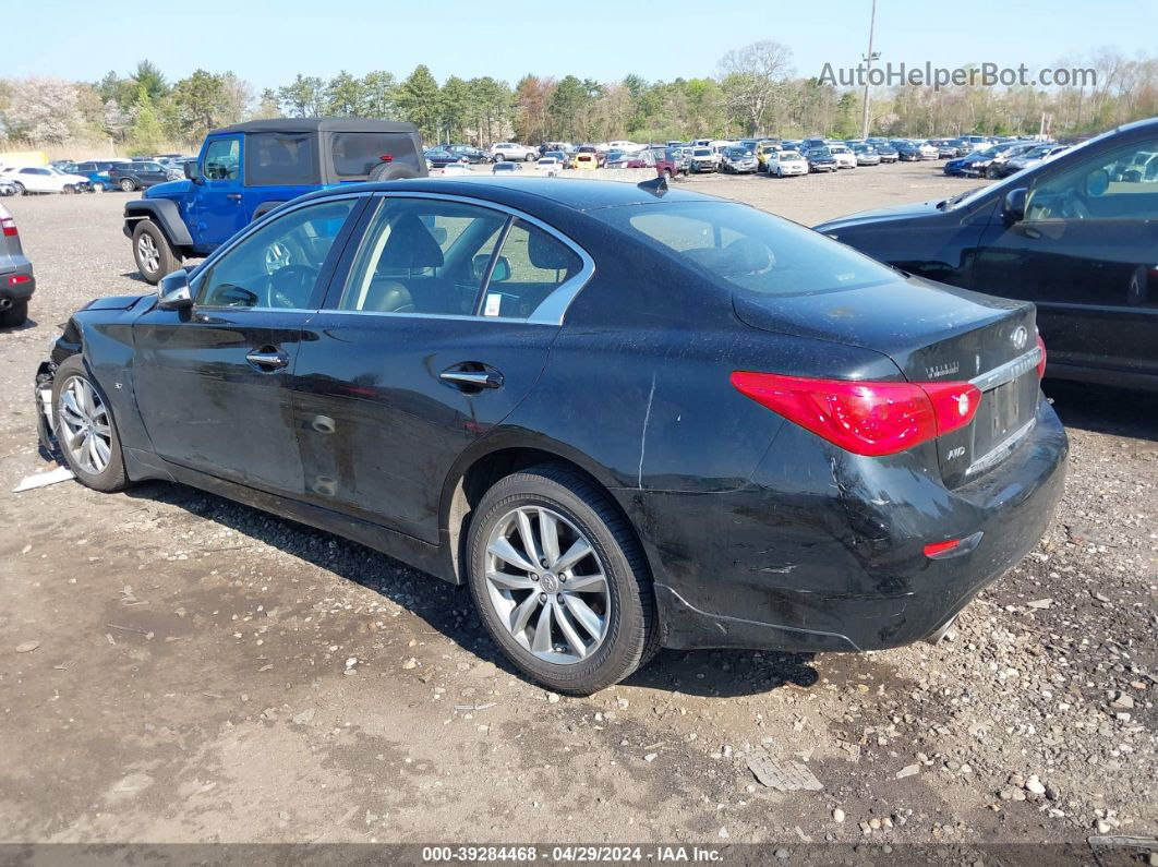 2014 Infiniti Q50   Черный vin: JN1BV7AR1EM699559