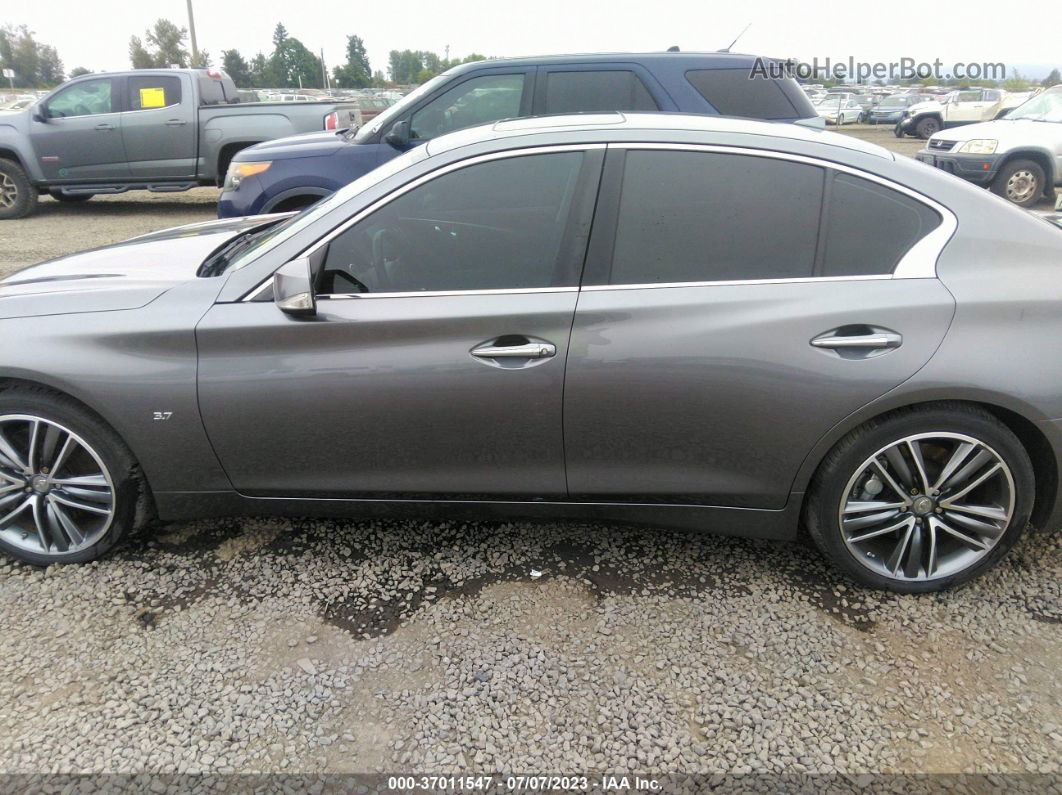 2014 Infiniti Q50 Sport Gray vin: JN1BV7AR1EM699951