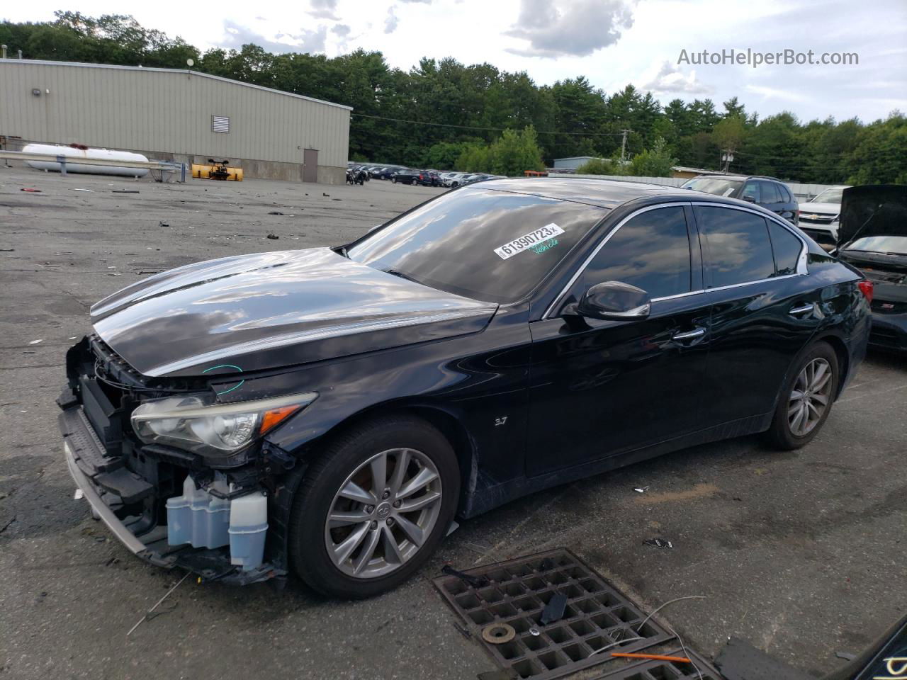 2014 Infiniti Q50 Base Черный vin: JN1BV7AR1EM700922