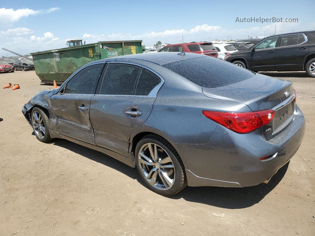 2015 Infiniti Q50 Base Gray vin: JN1BV7AR1FM392331