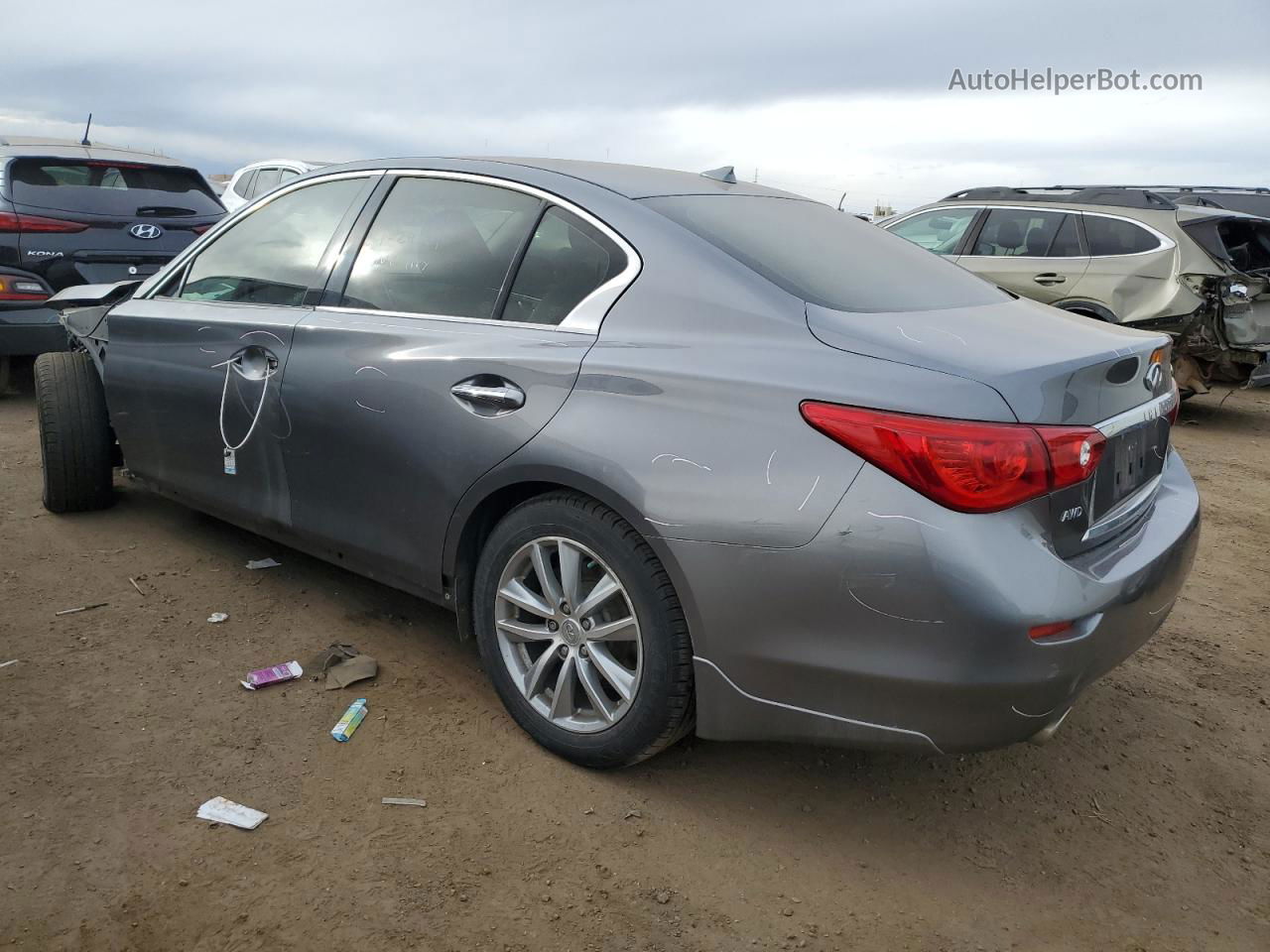 2015 Infiniti Q50 Base Silver vin: JN1BV7AR1FM397061