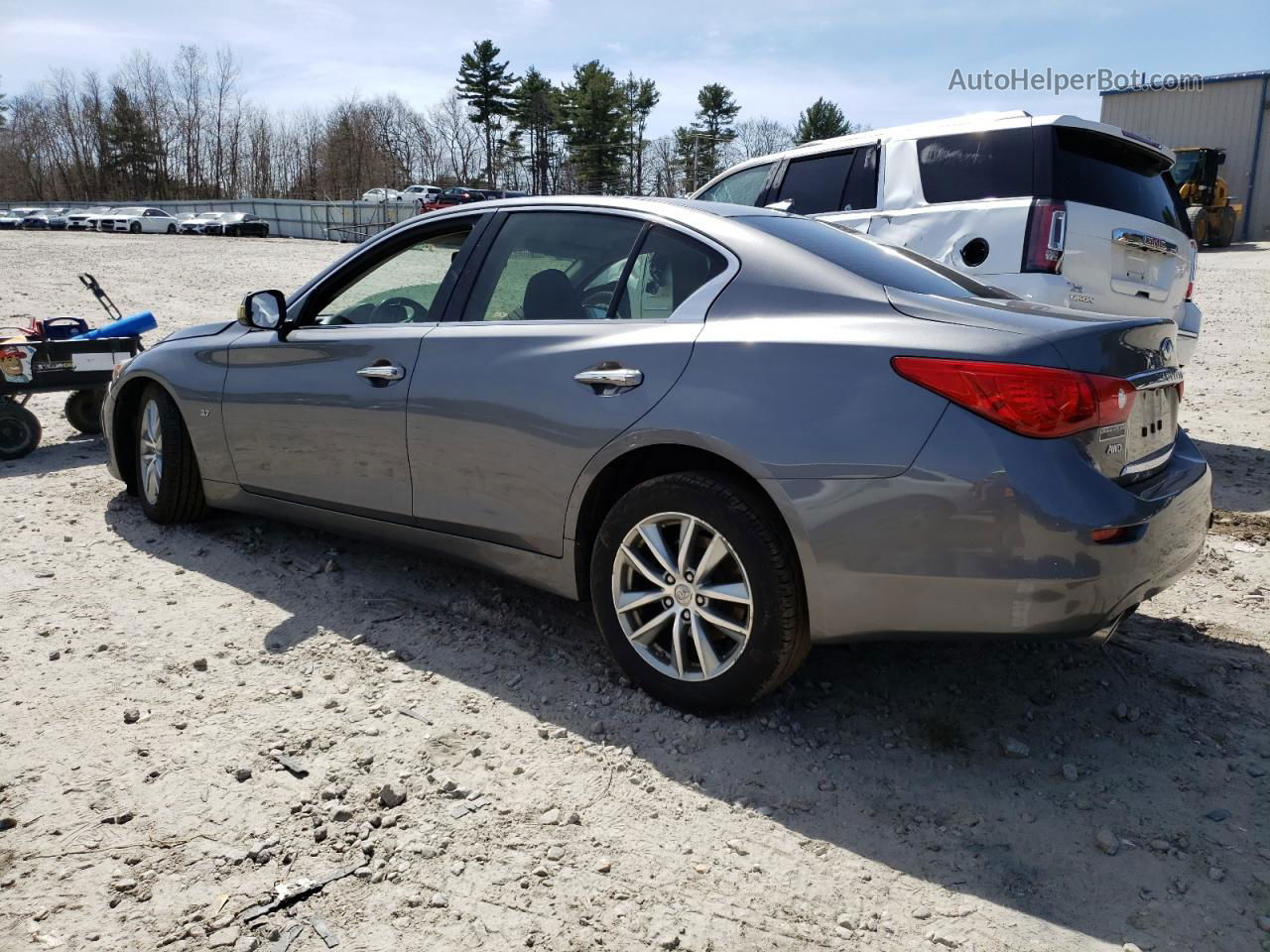 2015 Infiniti Q50 Base Gray vin: JN1BV7AR1FM398565