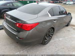 2015 Infiniti Q50 Sport Gray vin: JN1BV7AR1FM398792