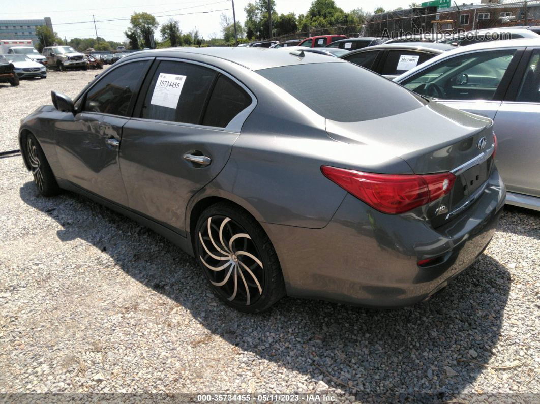 2015 Infiniti Q50 Sport Gray vin: JN1BV7AR1FM398792