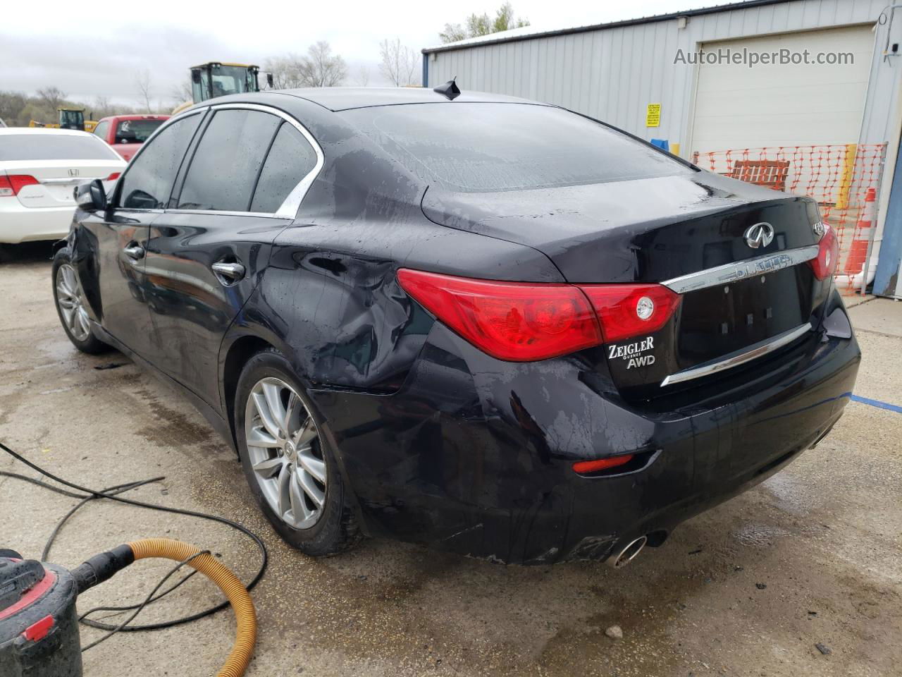 2015 Infiniti Q50 Base Black vin: JN1BV7AR1FM399666