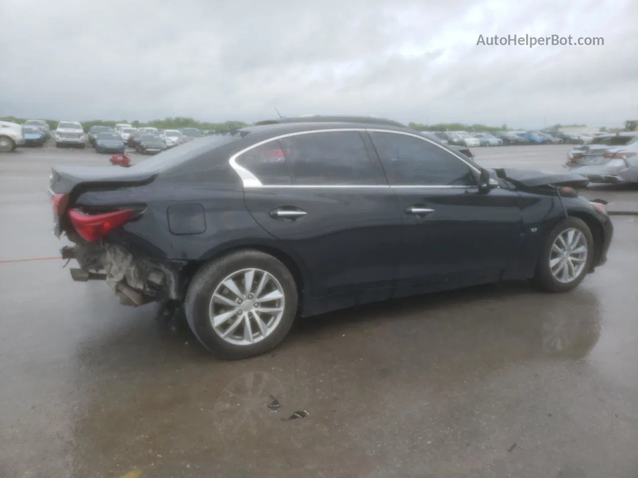 2015 Infiniti Q50 Base Black vin: JN1BV7AR1FM400993