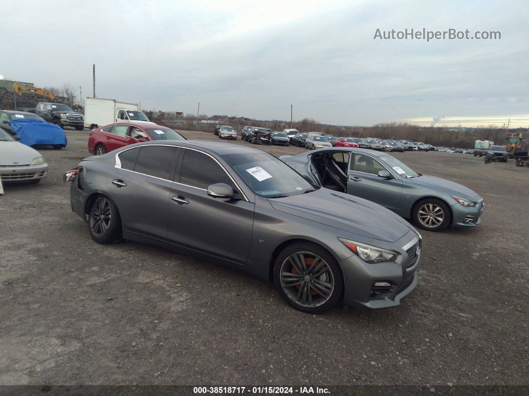 2015 Infiniti Q50 Sport Gray vin: JN1BV7AR1FM405336