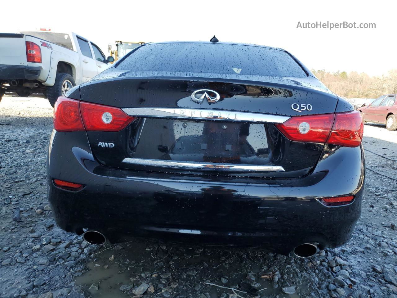 2015 Infiniti Q50 Base Черный vin: JN1BV7AR1FM406115