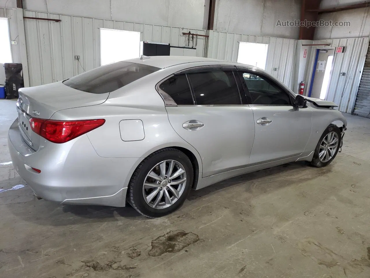 2015 Infiniti Q50 Base Silver vin: JN1BV7AR1FM407989